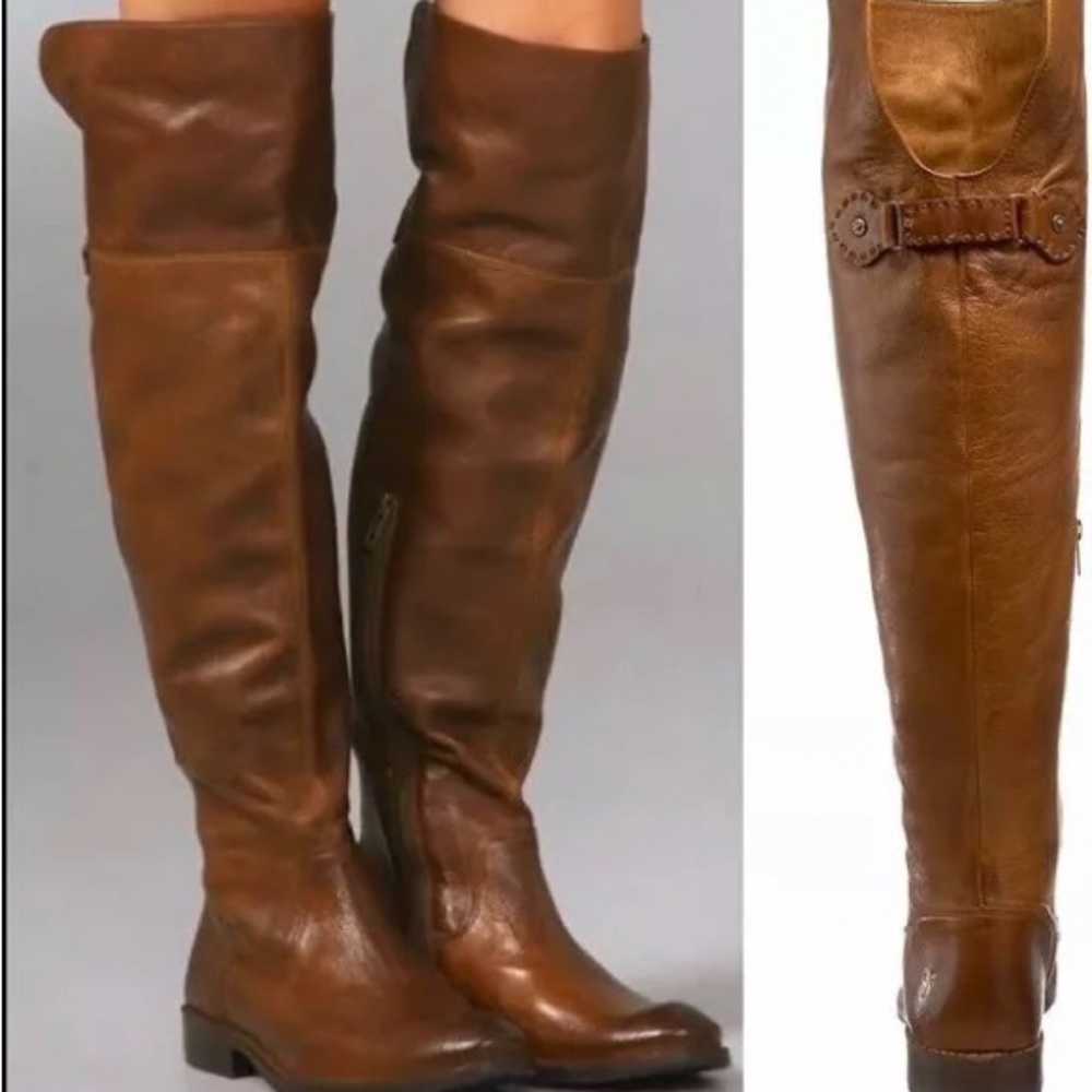 Frye Shirley Over the Knee Boot Brown size 6
